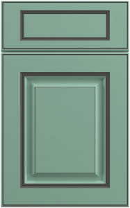 Фасады для кухни Патина Фрезеровка «Этьен+» 803 Бирюзовая пастель SIST3128-7044