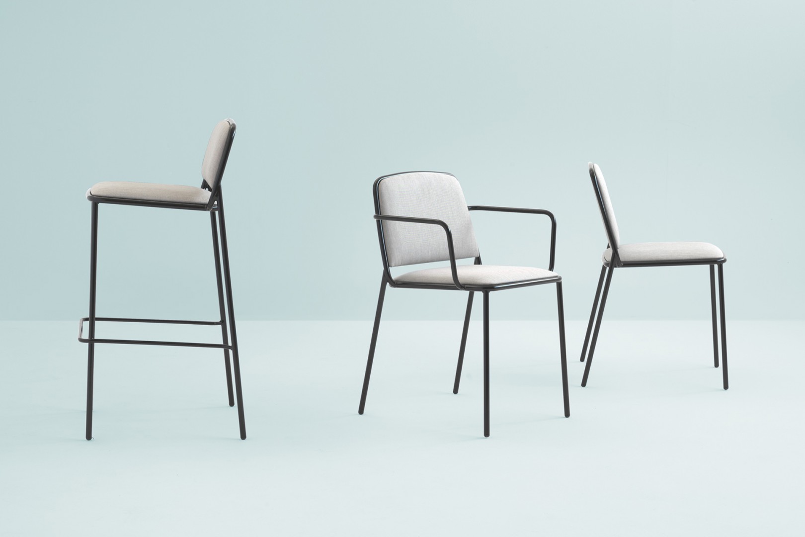 Ring 670 Стул со стальным каркасом, 4 ножки. Сиденье и спинка мягкие. Et al. Ring - Вид №9