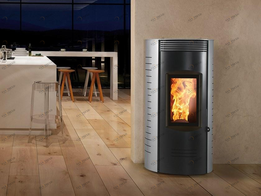 CAMINETTI MONTEGRAPPA Настенная печь на стальных гранулах Ronde sun-id-1408735