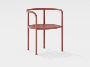 Алюминиевый стул с порошковым покрытием с подлокотниками