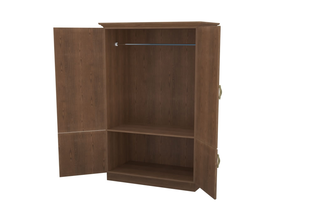 Шкаф распашной двухдверный с ящиками белый "Эдем" DREAMLINE ЭДЕМ 174892 Белый  - Вид №3