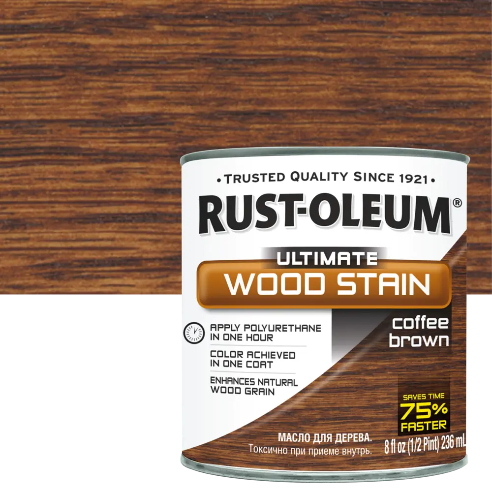Масло тонирующее Ultimate цвет кофе мокко 0.236 л RUST-OLEUM STLM-2189712