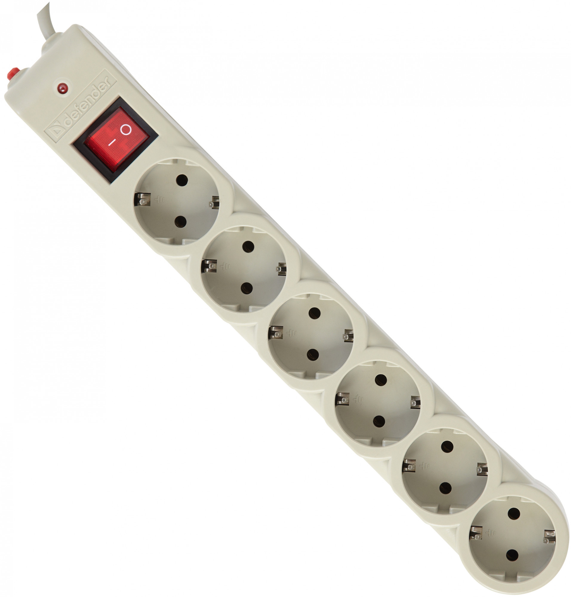 99408 Surge protector dfs 605 5m, 6 outlets Defender Santreyd 