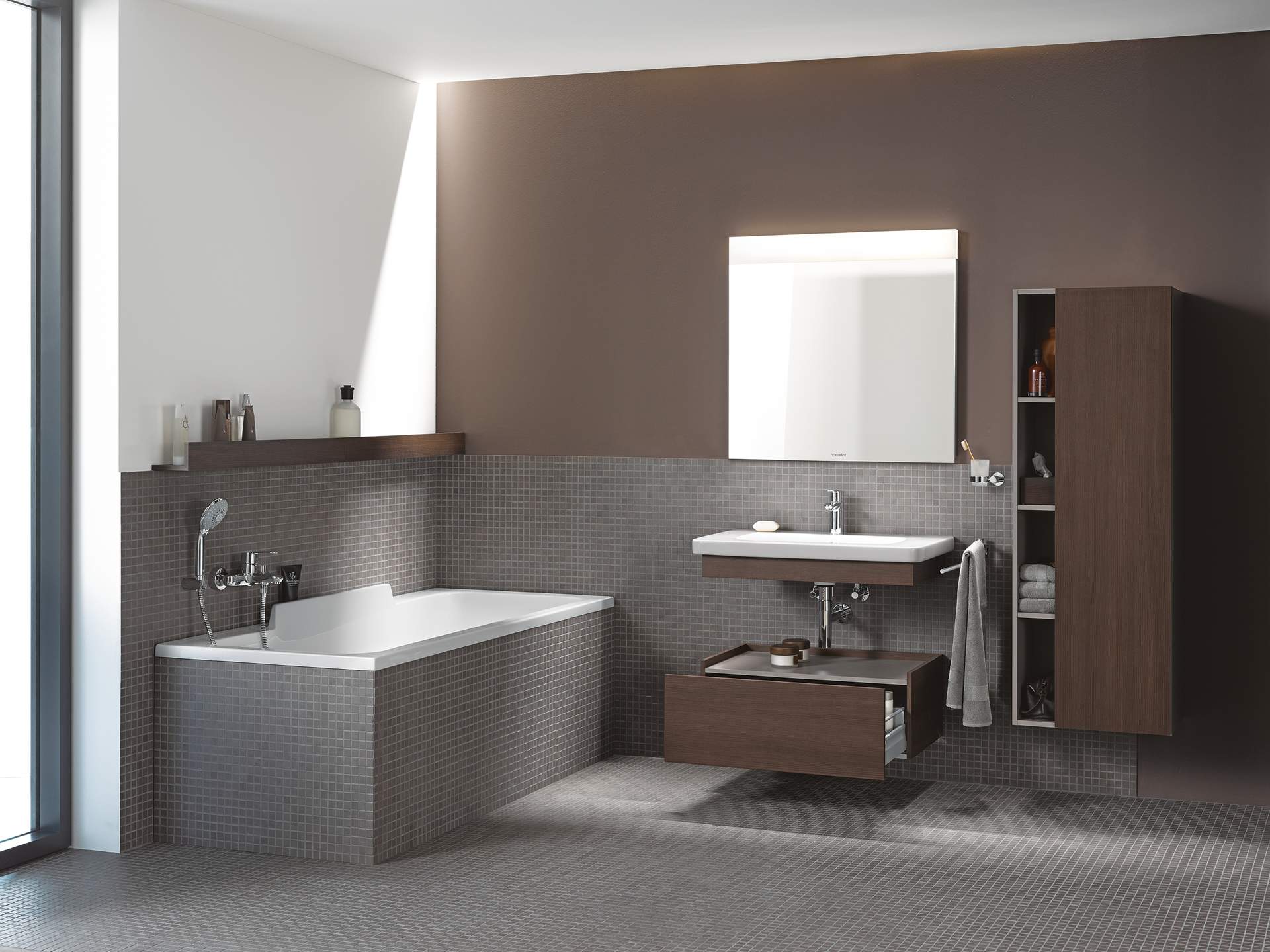 DS608103131 Подвесная раковина настенная овальная Duravit Durastyle серая - Вид №3