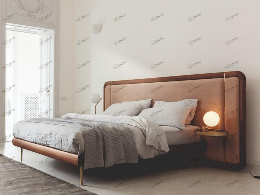 Porada Деревянная кровать со встроенными прикроватными тумбочками Eighteen sun-id-1509630