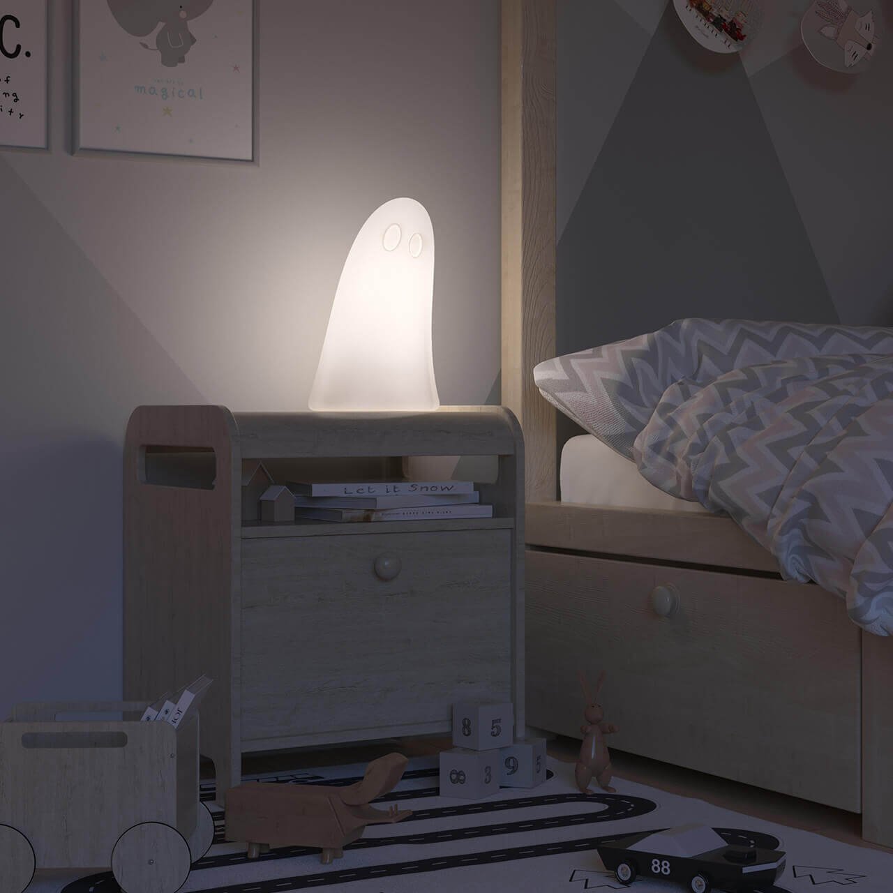 Настольная лампа M3light Mike 73423540 M3LIGHT НЕОБЫЧНЫЕ, СТАТУЭТКА 314055 Белый  - Вид №3