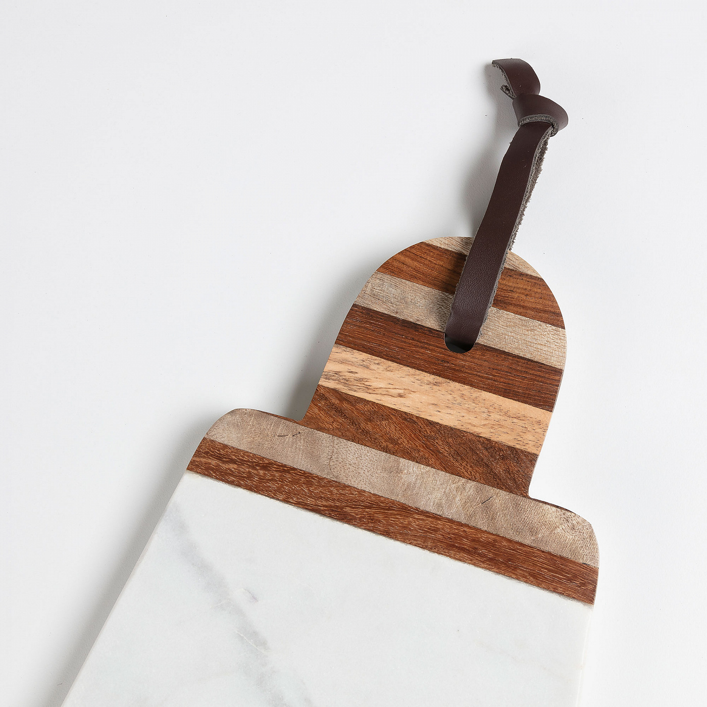 067407 Разделочная доска Bryant дерево мрамор белый La Forma Delilah 