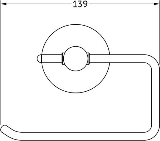 ELE 065 Держатель туалетной бумаги ELLUX Elegance - Вид №1