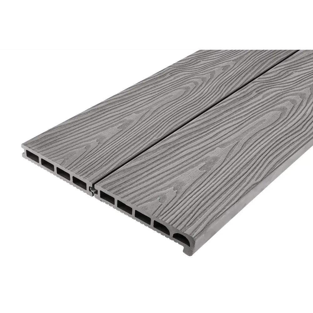 Ступень прямая ДПК серая 35x170x3000 мм T-DECKS 89366394 STLM-1014793 - Вид №1