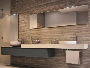 Ideagroup Тумба под умывальник с зеркалом Cubik