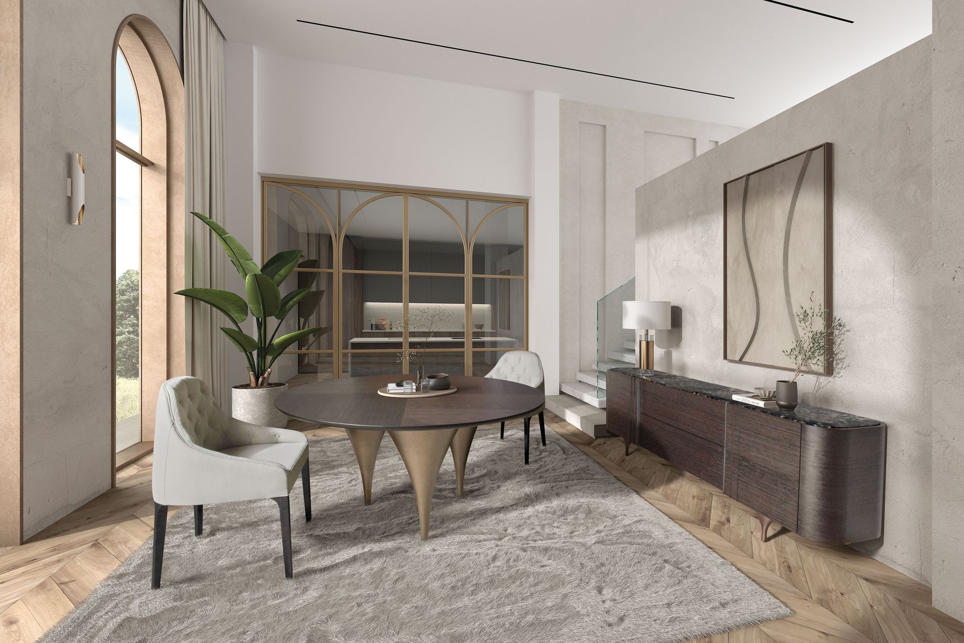 Круглый деревянный стол Hurtado Evolution ARCH-00039983 - Вид №3