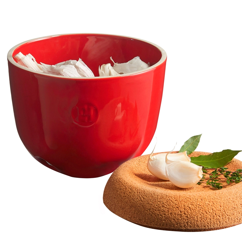 Емкость для хранения чеснока гранат 14,5 см Emile Henry EMILE HENRY  00-3951689 Красный  - Вид №2