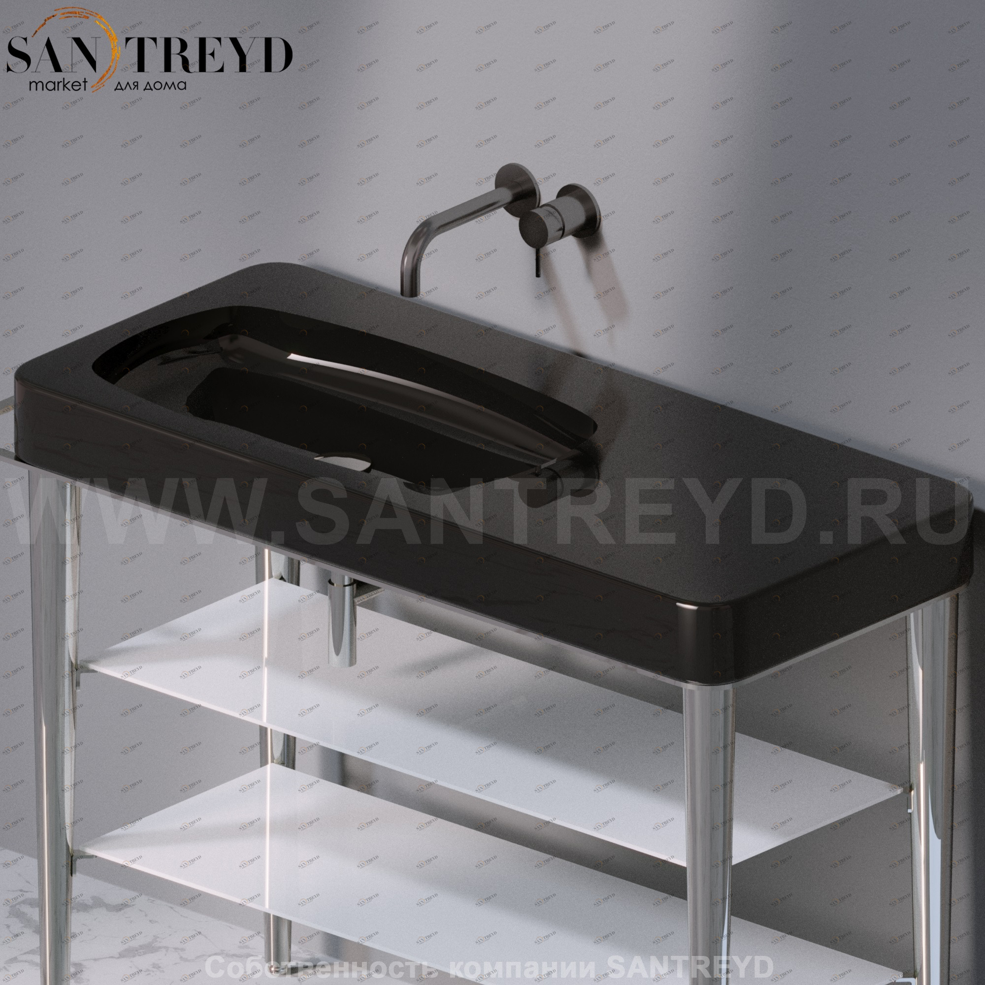 L130104 Накладная раковина на столешницу  прямоугольная A. e T. Italia FUSION AeT ITALIA