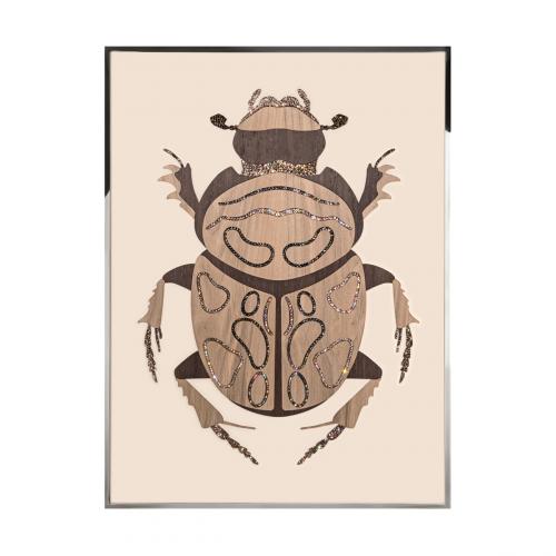 Beetle A Произведение искусства из ископаемого дерева Visionnaire 