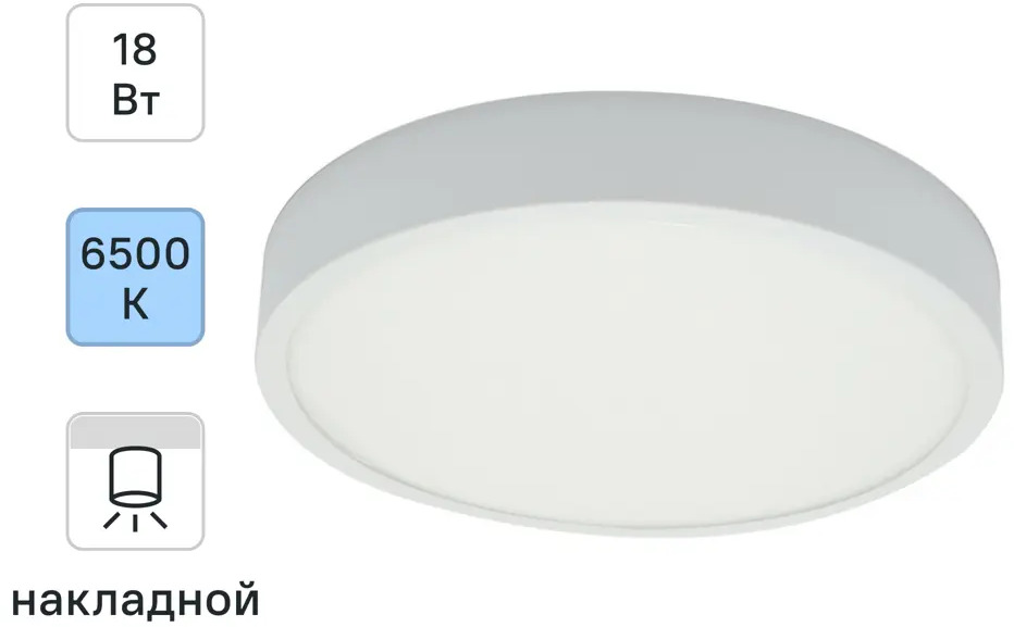 Светильник накладной APEYRON для точечного освещения с холодным белым светом 88110339