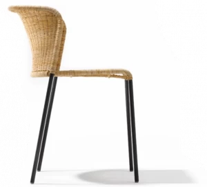 Richard Lampert Стул из ротанга с подлокотниками