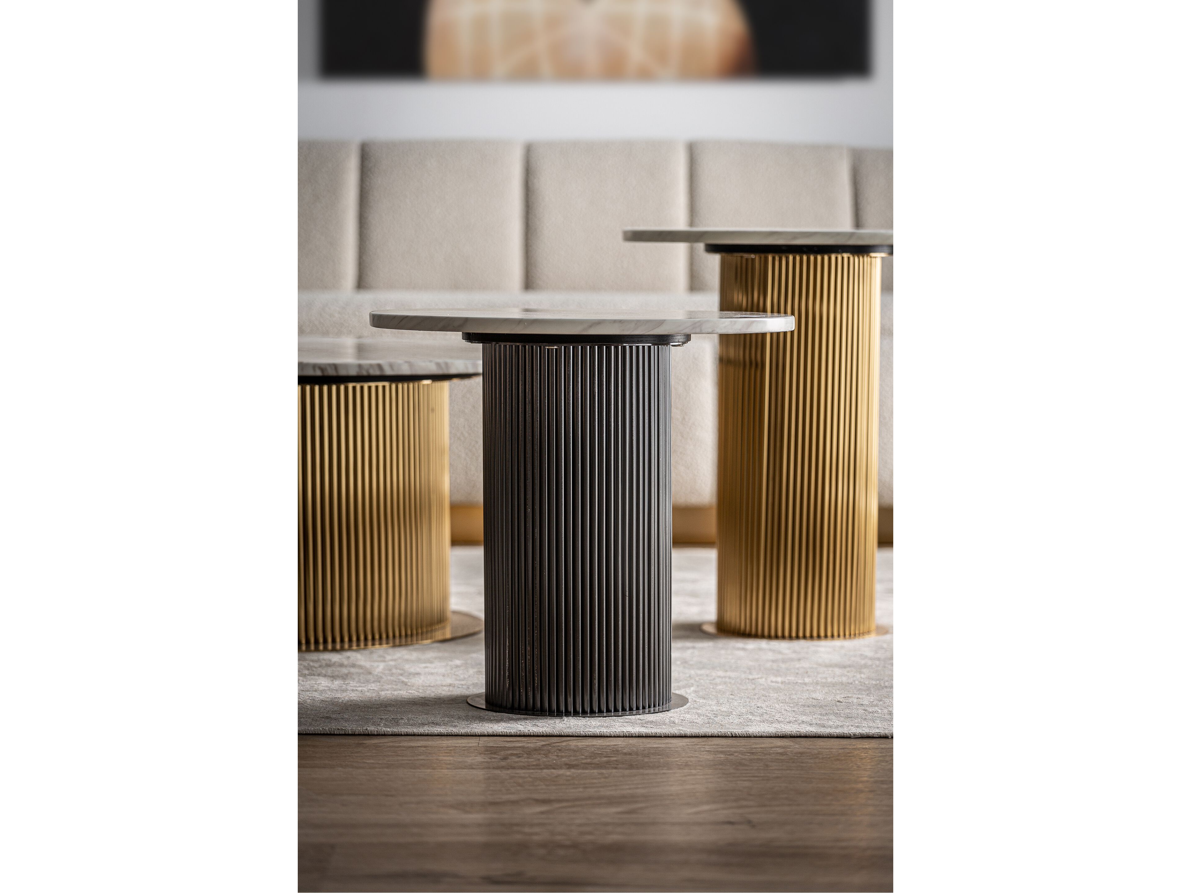 Стальной круглый журнальный столик Vical Home COEN ARCH-00117054 - Вид №3