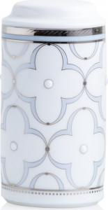 10646044 Noritake Набор солонка и перечница Noritake "Трефолио,платиновый кант" 10,4см Фарфор, Керамика