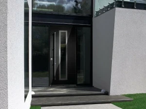 QUARTIERI LUIGI Бронированная входная дверь со стеклянными панелями