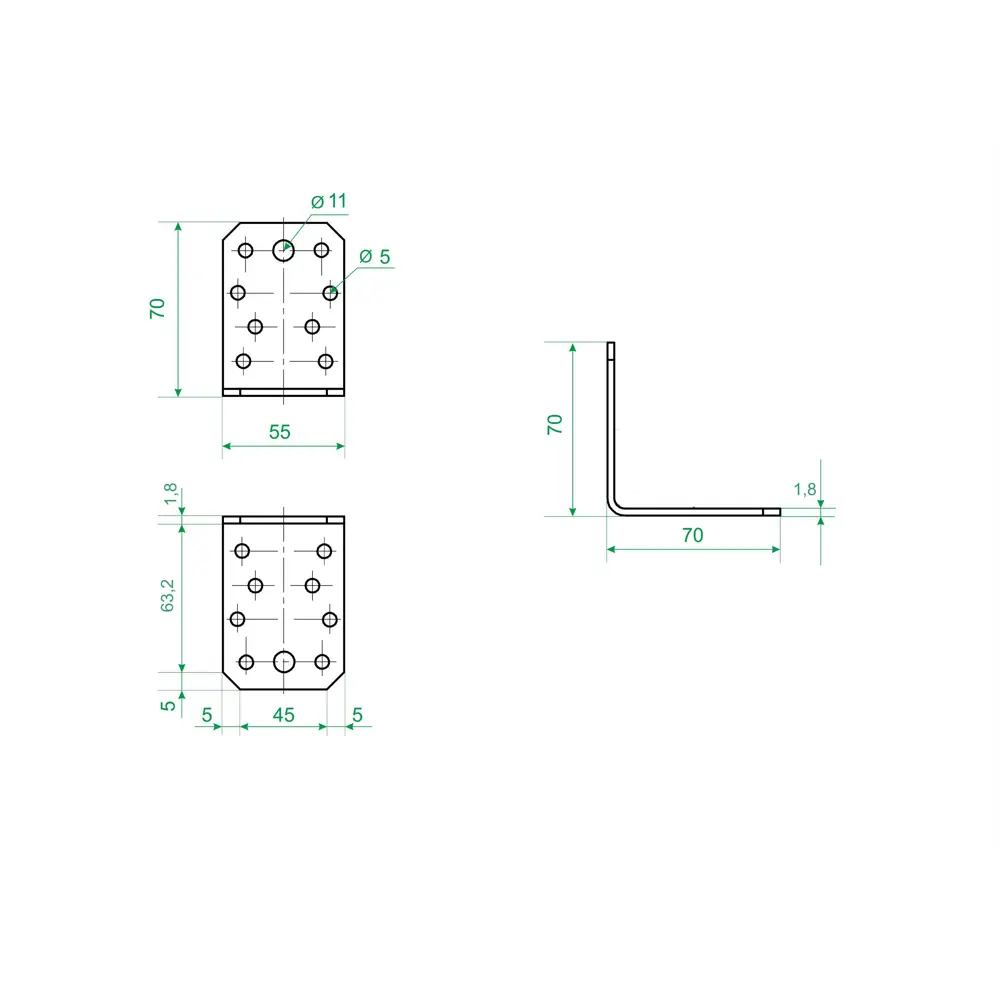 Крепежный уголок Santreyd KU для деревянных конструкций и мебели 83613038 STLM-0042749 - Вид №4