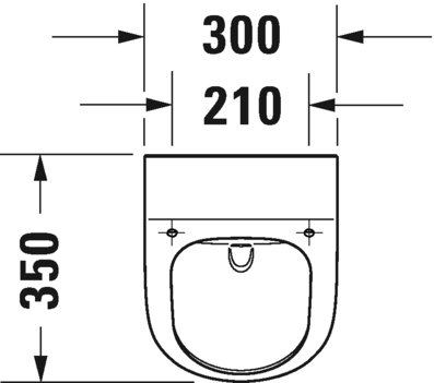 2812302600 Настенный писсуар, уринал с мушкой Duravit ME BY STARCK - Вид №1