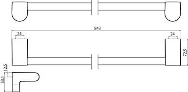 Emco Bad Вешалка для полотенец из металла Mundo sun-id-1366865 - Вид №3