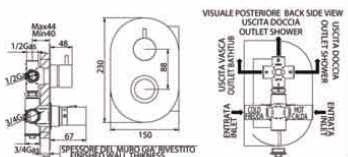 82492000CODPOV-1 Смеситель Bandini Eden Santreyd - Вид №1