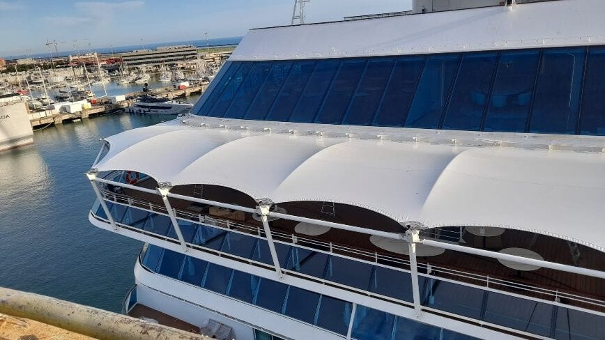 Натяжная конструкция из нержавеющей стали и ПВХ Crestani 2000 CANVAS ARCH-00127774 - Вид №6