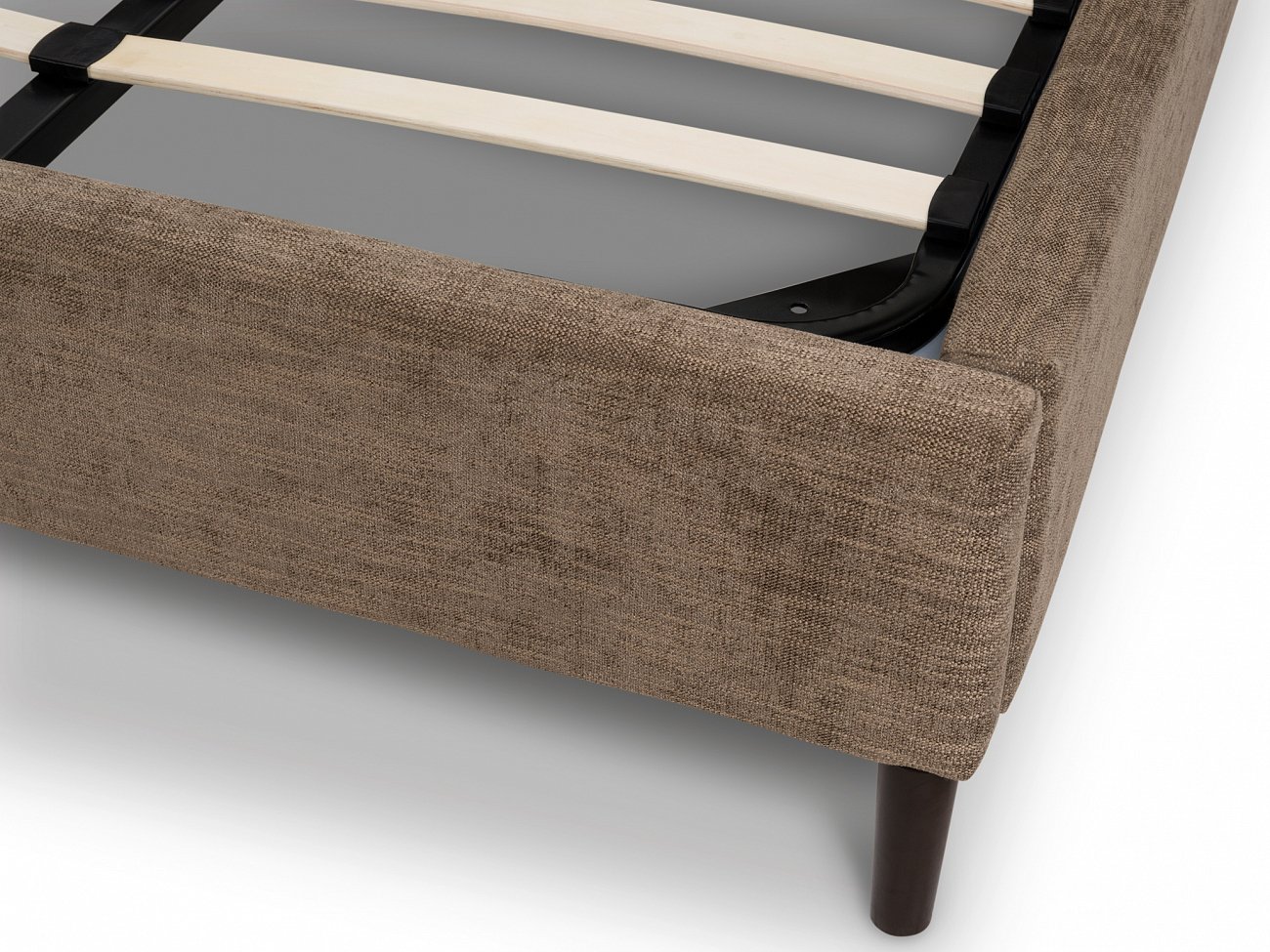 Кровать двуспальная 180х200 из велюра коричневая Quadro KELLY LOUNGE ДИЗАЙНЕРСКИЕ 045502 Коричневый  - Вид №6