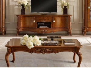 Valderamobili Прямоугольный журнальный столик из орехового дерева Casa principe Cprd06/n