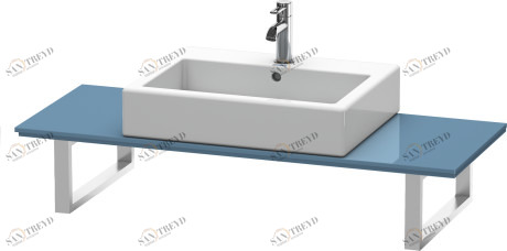 XL012C04747 X-Large Консоль для накладных раковин и встраиваемых умывальников Каменно-синий глянцевый лак Duravit