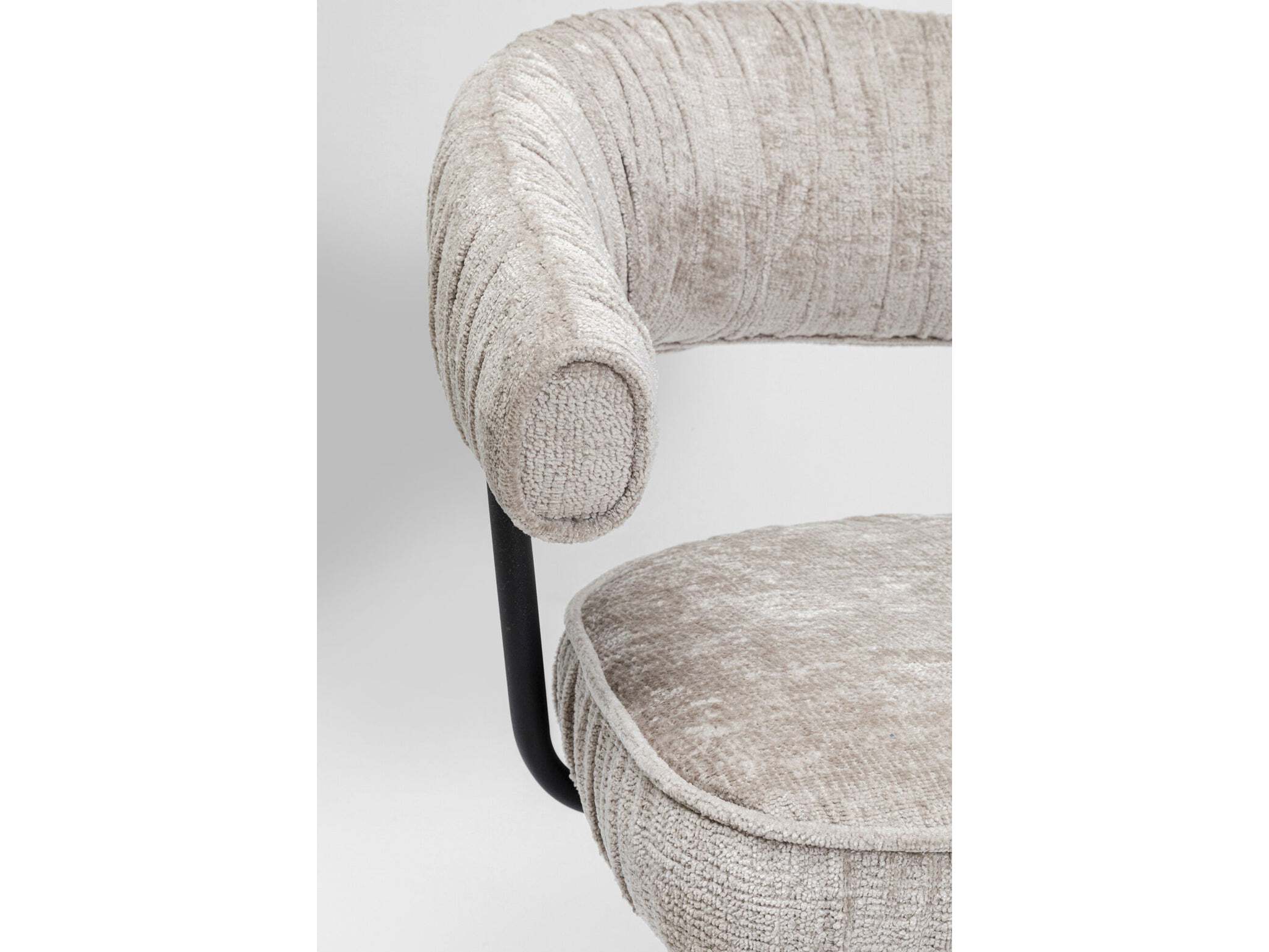 Тканевый поворотный стул с подлокотниками KARE Design ARABELLA ARCH-00028051 - Вид №8