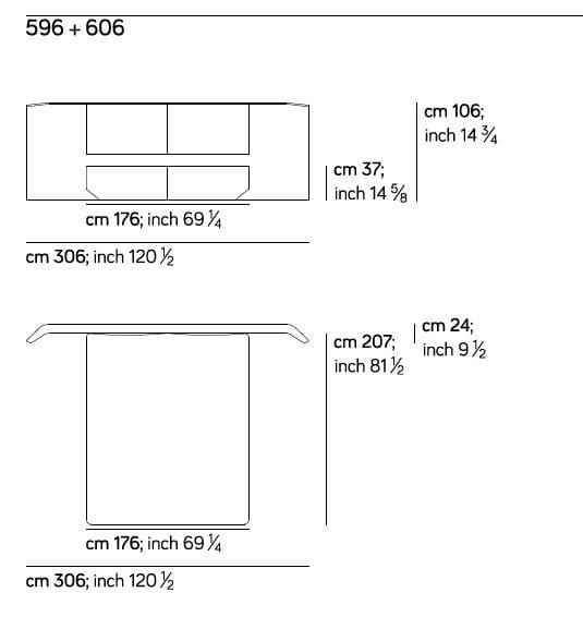 Кожаная двуспальная кровать с мягким изголовьем Amura Panis ARCH-00124958 - Вид №4
