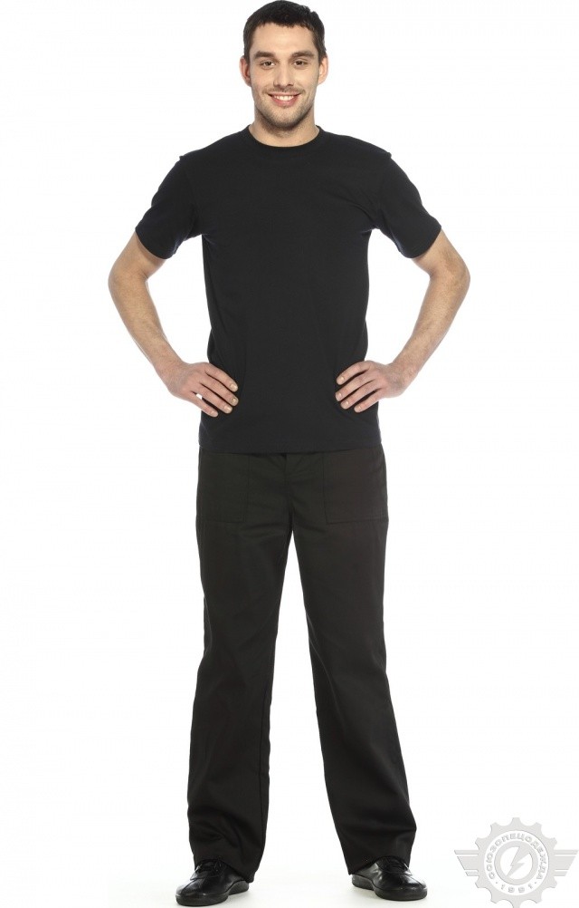 4958260 Футболка темно-синяя  Одежда для официантов  размер M (46-48) Спецодежда  - Вид №8