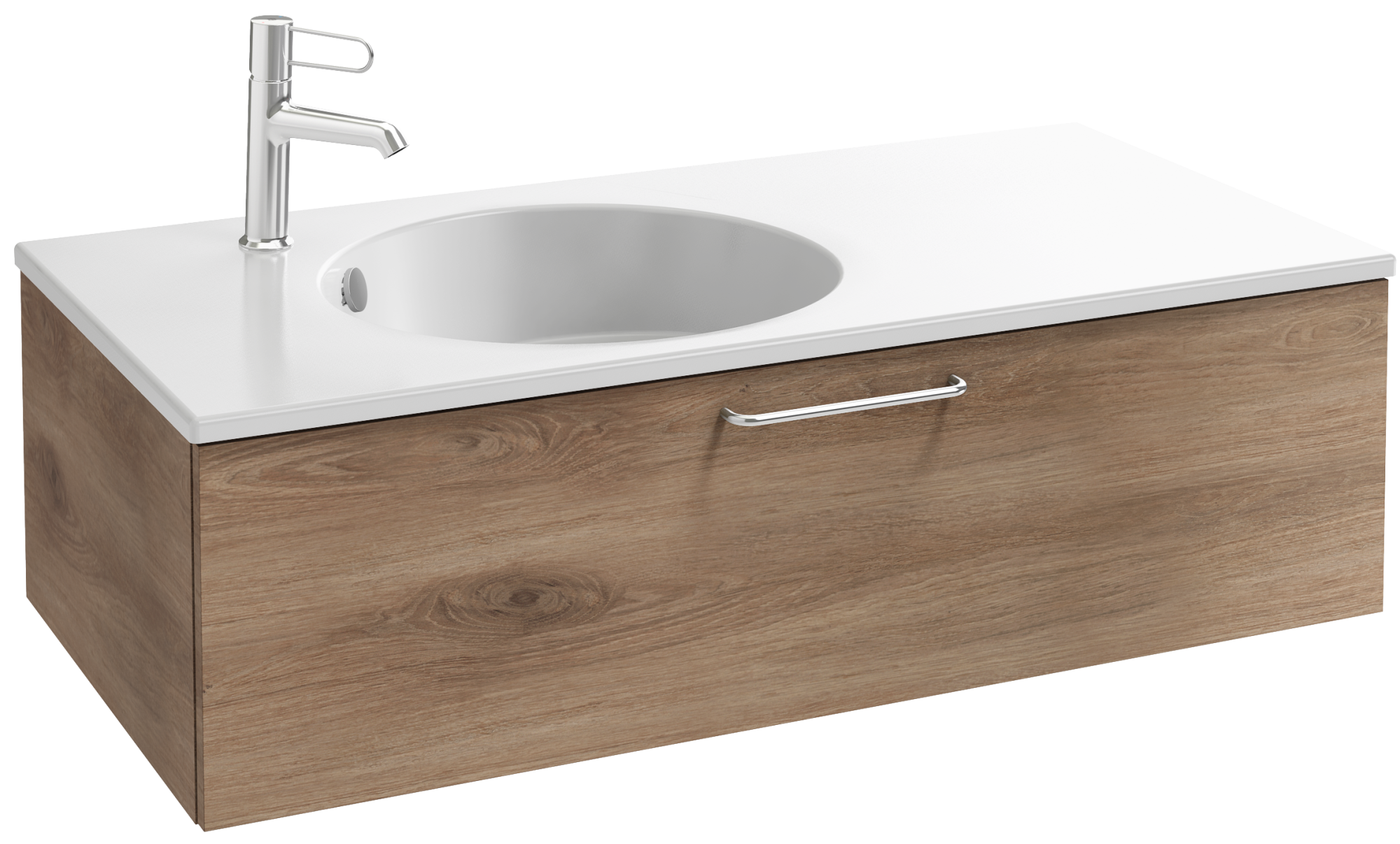 EB2516-R5-E10 Тумба под столешницу 100 см, 1 ящик, хромированная ручка JACOB DELAFON ODÉON RIVE GAUCHE ODEON RIVE GAUCHE