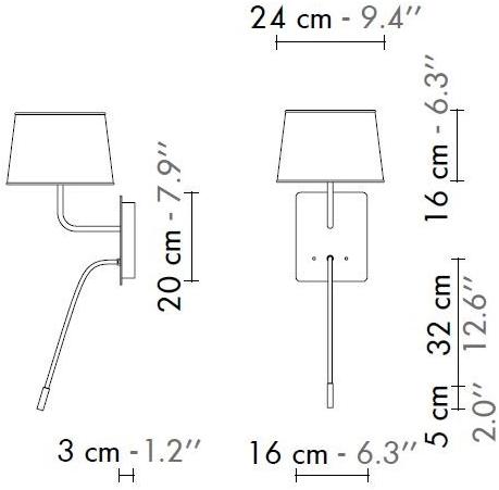 designheure Настенный светодиодный светильник с гибким кронштейном Nuage Ampnledjo - Вид №4