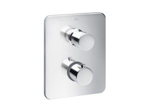 Металлический термостатический встраиваемый смеситель для душа