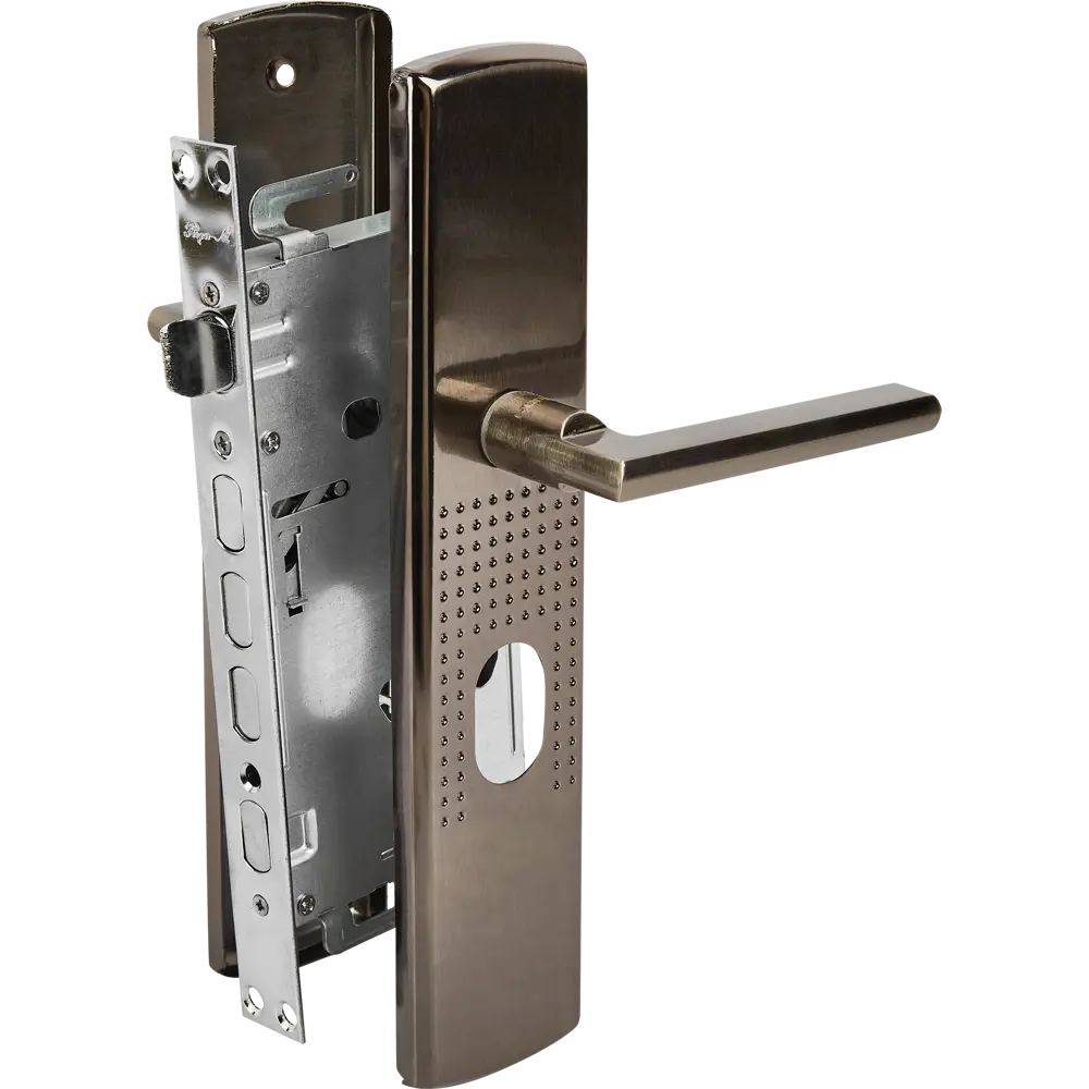 НОРА-М Врезной замок для правых дверей с матовым никелевым покрытием 85539371 STLM-0063688 - Вид №1