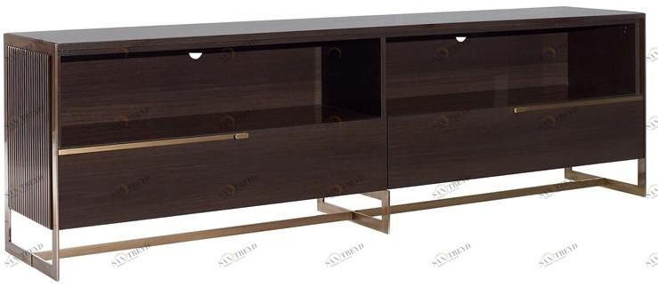 VOLPI Деревянная тумба под ТВ с откидными дверцами Luigi volpi Lv-24002