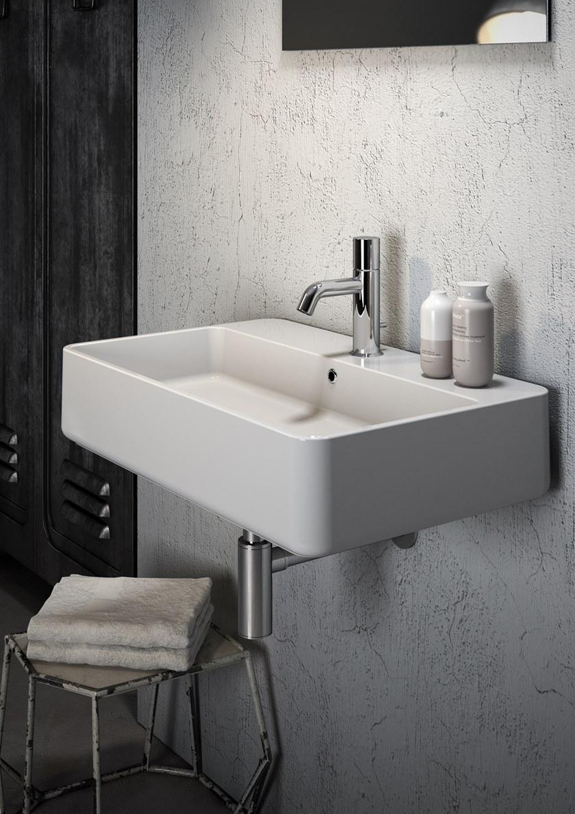 Подвесная раковина настенная овальная Olympia Ceramica Tratto белая sun-id-1439344 - Вид №1