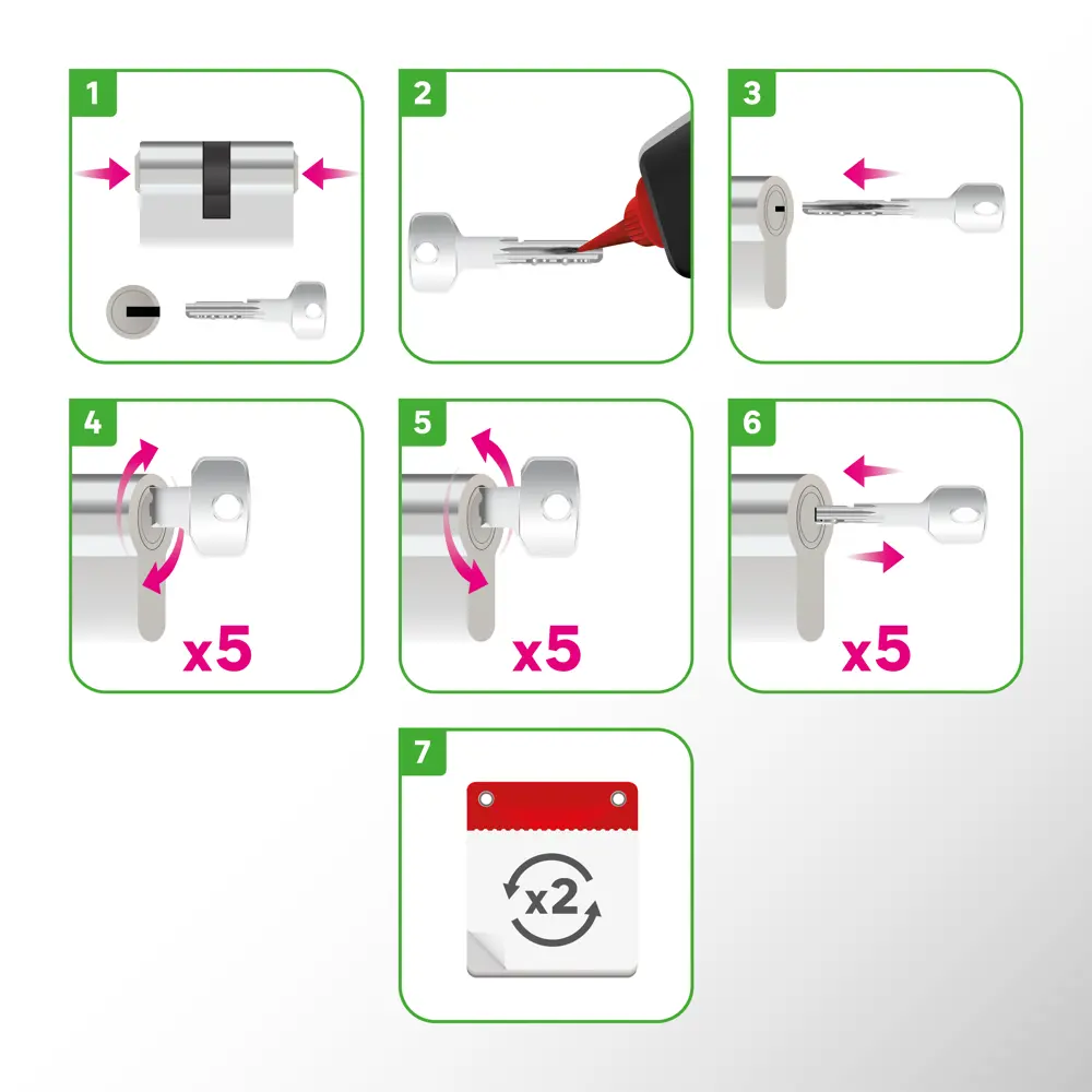 Цилиндр дверной Standers TTBL1-4040 с антивандальной защитой 82625300 STLM-0032182 - Вид №6