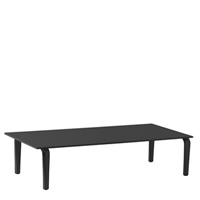 Ambit 1077 Модульная система сидений. Журнальный столик для линейной композиции. Ноги из литого алюминия. Двусторонняя версия. Et al. Ambit