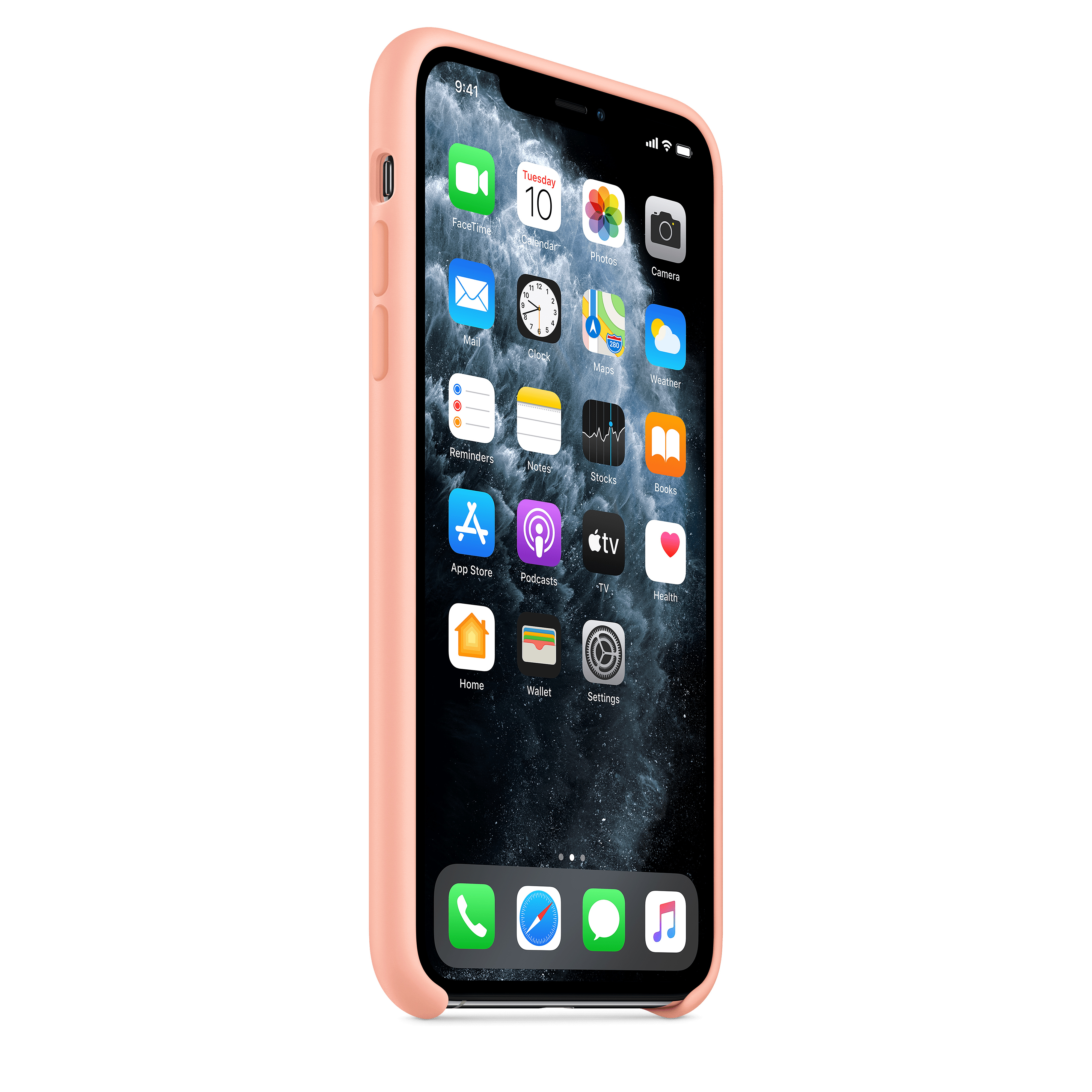 MY1H2ZM/A Iphone 11 pro max silicone case - grapefruit Apple Santreyd  - Вид №4