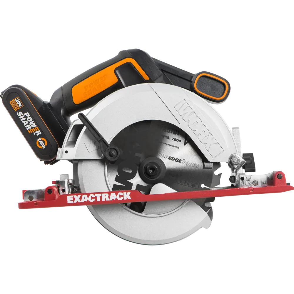 Циркулярная пила аккумуляторная Worx WX530, 165 мм, 20 В Li-ion 2 Ач 82348138 STLM-2018113  - Вид №1