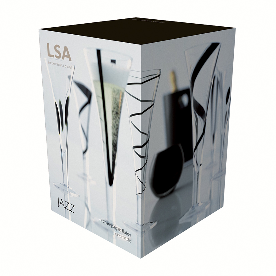 G302-06-987 Набор из 4 бокалов-флейт jazz, 250 мл LSA International  - Вид №1