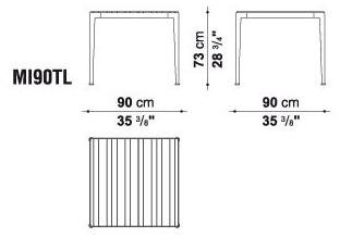 B&B Italia Outdoor Прямоугольный садовый стол в ироко Mirto outdoor sun-id-1424274 - Вид №2