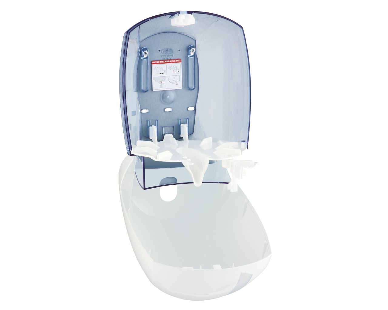 BJB702 CENTER PULL держатель для рулонов туалетной бумаги или полотенец, АБС-пластик, белый Merida  - Вид №3