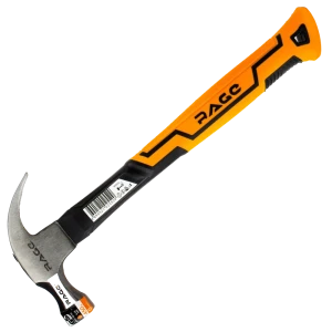 Молоток-гвоздодер RAGE с фиберглассовой ручкой 450 г 89409494