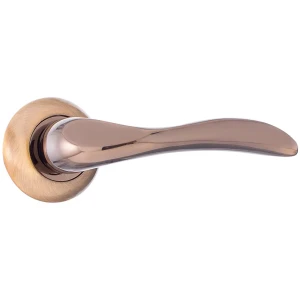 Ручки дверные на розетке Lorena 123, ЦАМ, цвет кофе 15462267 STLM-2131188