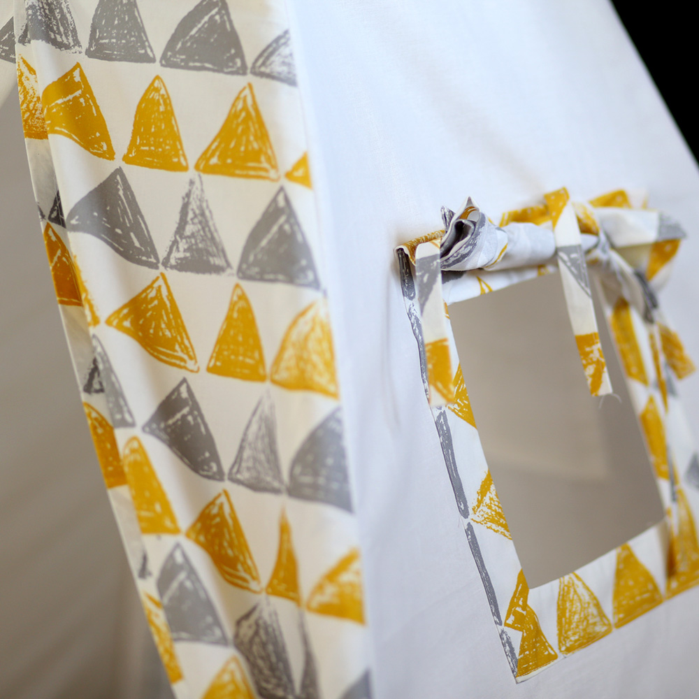 Вигвам Triangles с окном,карманом и флажками VAMVIGVAM TRIANGLES 281926 Желтый;серый Santreyd  - Вид №3